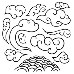chinese clouds ornament