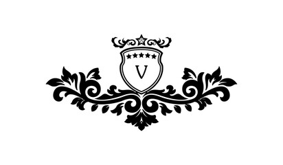 Luxury Wing Leaves Logo V