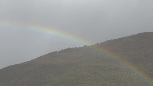 rainbow in the mountains, s-log video