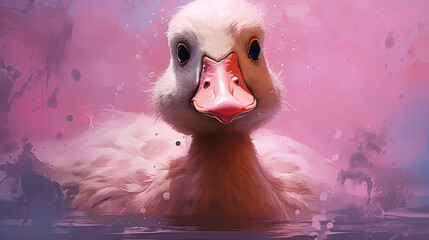 Pink duck