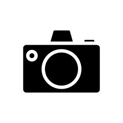 Camera icon vector. Photo illustration sign. Photo studio symbol or logo.