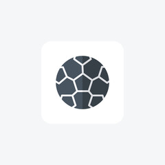 Fototapeta premium Soccer ball, Precision Design, High Durability, flat color icon, pixel perfect icon