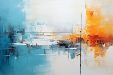 Timeless Journeys in The Style of Abstract Expressionism. Creted with Generative AI Technology