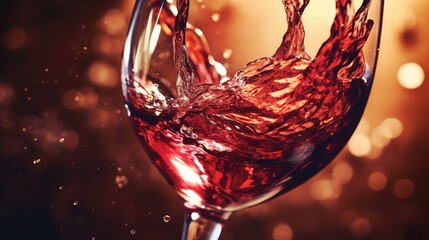 alcohol closeup wine drink wine pouring into illustration beverage ry, liquid taste, bar pour alcohol closeup wine drink wine pouring into - obrazy, fototapety, plakaty