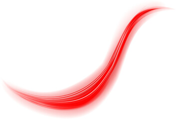 Glowing Red Neon Curve