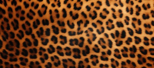 Leopard Skin Texture. Animal Fur Background. Zoological Pattern, Safari Camouflage. Wild Cat Leather