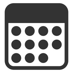 Calendar Glyph Icon