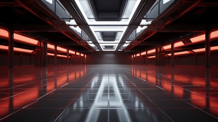 Abstract Futuristic Empty Floor Room Scifi , Background HD For Designer