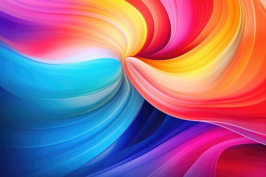 abstract colorful background with smooth lines in it. Vector illustration, Abstract background, Colorful swirling shapes in motion, Digital art for posters, flyers, banners, or design, AI Generated