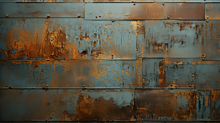 rusty iron background, The abstract pattern on the old metal plate creates a grunge texture reminiscent of the city s rainy streets adding a unique background to the construction, rusty metal door


