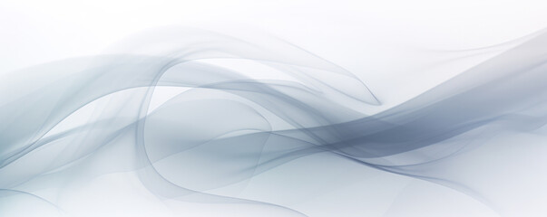 Abstract soft waiving lines smoke background in white and blue colour - obrazy, fototapety, plakaty