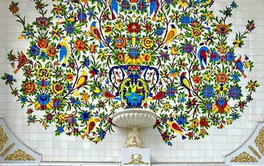 detail of the ceiling of a mosque