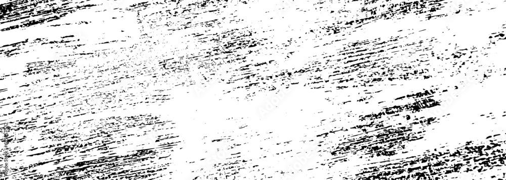 Wall mural grungy vector black white texture for your design. dusty scratchy surface. diagonal brush stroke gru