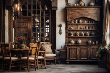 old wooden interior