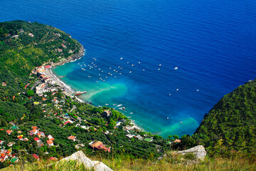 Marina del Cantone, Peninsula of Sorrento, Campania, Italy, Europe.