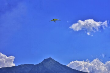 Paragliding is one of the extreme sports of Indonesian society which takes off from the peak of...
