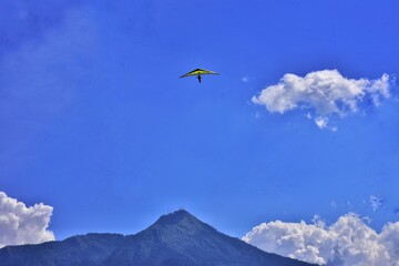 Paragliding is one of the extreme sports of Indonesian society which takes off from the peak of Mount Telomoyo or Mount Gajah in Central Java