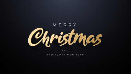 Christmas sale banner black background, special offer, banner design vector illustration