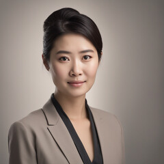 female portrait, looking into the camera portrait, looking into the camera sdxl Chinese Singapore formal corporate office thoughtful mature