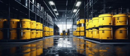 Improperly stored chemicals harm environment and humans copy space image