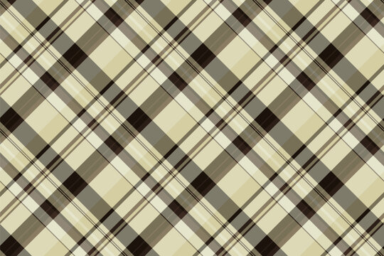 Plaid check textile of pattern seamless fabric with a background texture vector tartan.