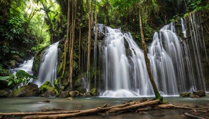  Jungle Waterfall.
