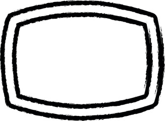 Panorama sign vector icon in grunge style