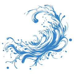 Fototapeta premium splash of water, wave of water on the beach