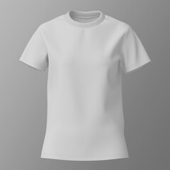 여성용 흰색 티셔츠 목업 Female White T-Shirt Mock Up