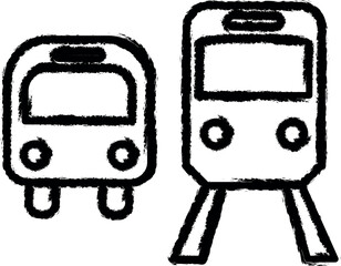 Fototapeta na wymiar transit station sign vector icon in grunge style