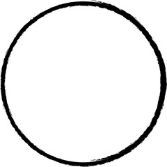 circle sign vector icon in grunge style