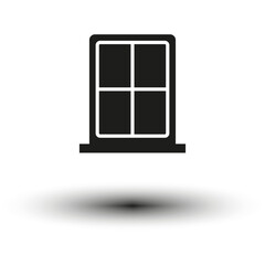 Window icon. Vector illustration. EPS 10.