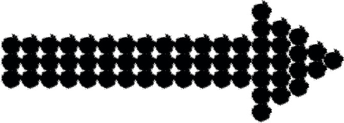 point arrow vector icon in grunge style