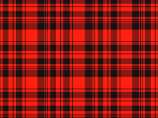Orange, blue or navy plaid fabric, seamless background for textiles, clothing designs. Vector illustration.