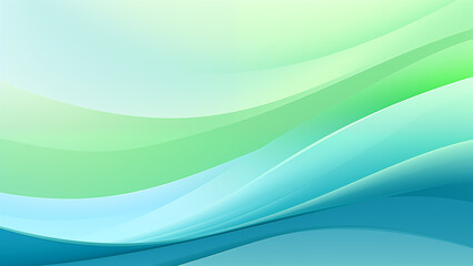 Obraz premium Blue and green gradient flat vector image for wallpapers
