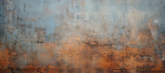 An Ethereal Dance of Browns and Blues in a Captivating Abstract Painting