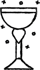 Award, winner, champion vector icon in grunge style