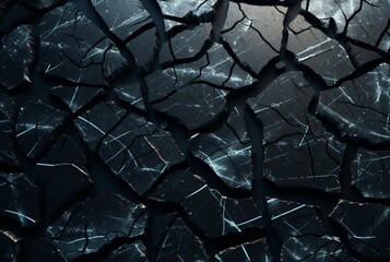 cracked asphalt texture background. generative ai