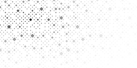 Abstract pattern with small squares and pixels. Black dots on white background. Halftone illustration.