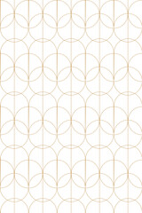 Luxury gold background pattern seamless geometric line circle abstract design vector. 