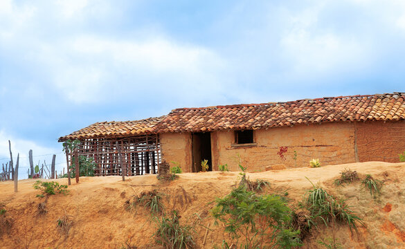 Loam hut, Bahia, Brazil, South America.