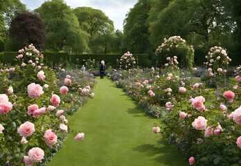 Royal Arcadia: Regent's Park Rose Garden in Full Bloom