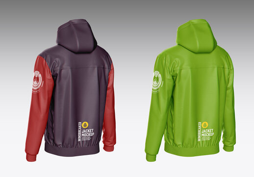 Windbreaker Jacket Mockup