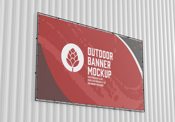 Wall Banner Mockup