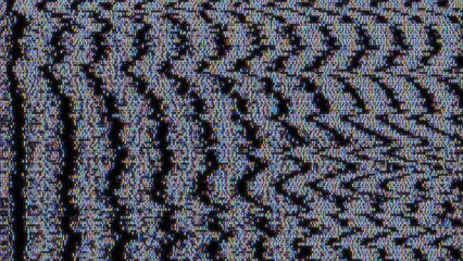 Glitch noise static television VFX. Visual video effects stripes background, CRT tv screen no signal glitch effect - 685094907