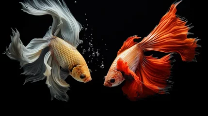 Fotobehang goldfish in water © Malaika
