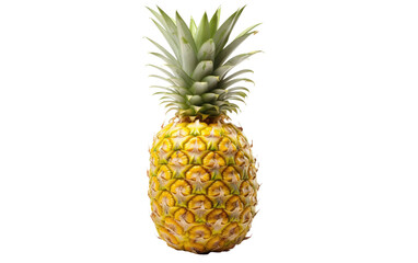 Exotic Pineapple On Isolated Background