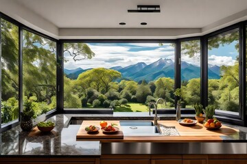 Fototapeta premium modern kitchen interior