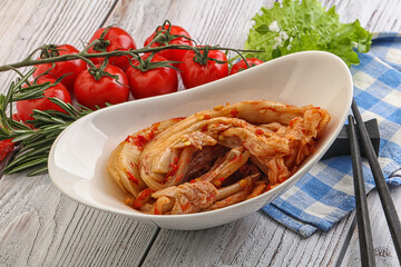 Korean food - spicy Kimchi cabbage