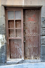 Old entrance door